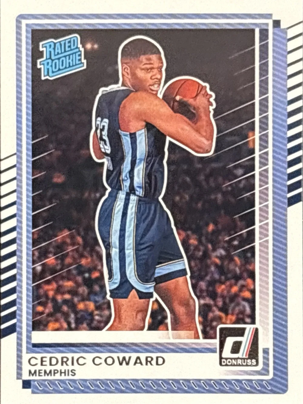 Panini Donruss Rated Rookie Cedric Coward Basketball Card